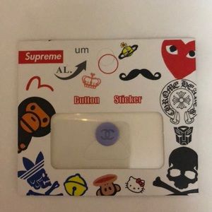 Aluminum Button Sticker